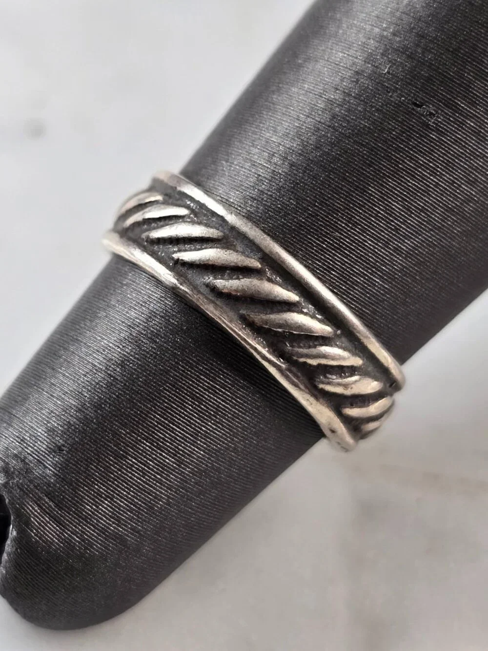 Womens Vintage Estate Sterling Silver Modernist Toe Ring 1.7g, E4146